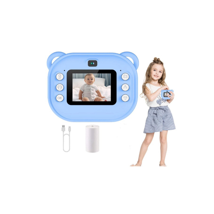 Dijital Video Kayıt Fotoğraf Çocuk Kamerası Anlık Termal Resim Kağıt Baskılı - Lisinya