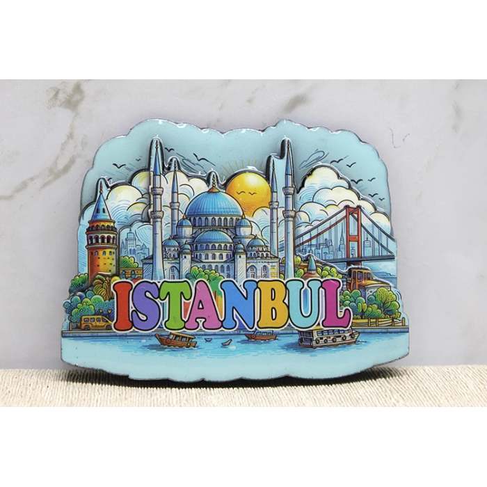 Ahşap İstanbul Temalı Magnet Alk4360 - Lisinya