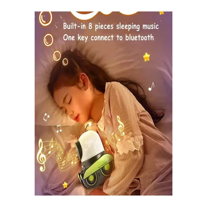 Robot Projeksiyon Gece Lambası Hoparlörlü Şarjlı Yıldızlı Gökyüzü Temalı Led Projeksiyon Lambası - Lisinya