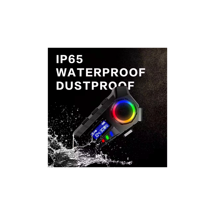 Y30 Kask Kulaklık Bluetooth Motosiklet Kulaklık Rgb Radyolu Intercom - Lisinya