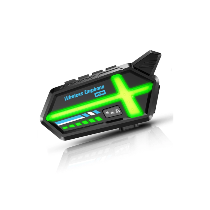 Bt26 Motosiklet Kask Kulaklık Bluetooth Rgb Işıklı 2 Eşleşme Özellikli 1000 Mah Intercom - Lisinya
