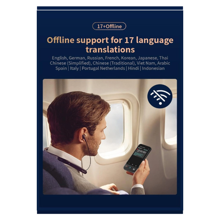 Kameralı 140 Dilde Kablosuz Özellikli Translator Elektronik Çeviri Cihazı Türkçe Menü - Lisinya