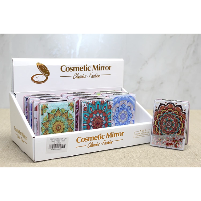 Mandala Desenli Hareketli Sulu El Aynası Alk4581 - Lisinya