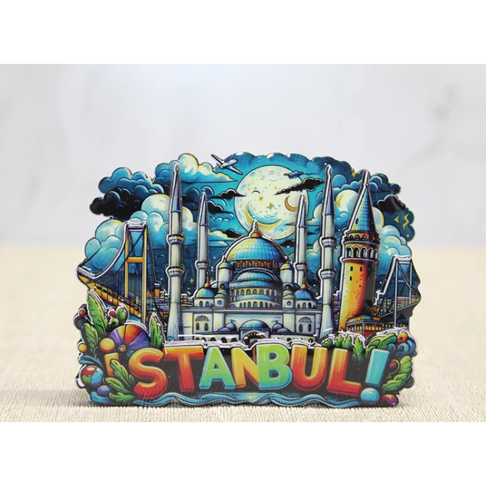 Ahşap İstanbul Temalı Magnet Alk4597 - Lisinya