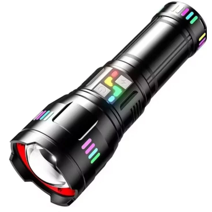 Pro F-3002 Alüminyum Tg Led Gece Şeritli Type-c Şarjlı El Feneri - Lisinya