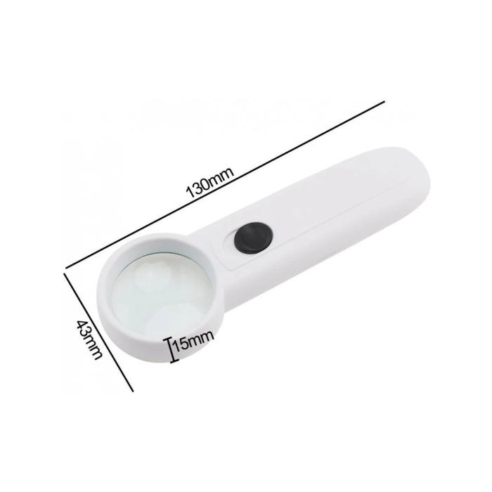 15x Çok Fonksiyonlu 2 Led Işıklı Taşınabilir El Büyüteç - Lisinya