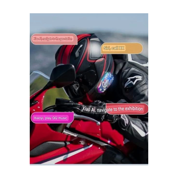 Helmet Graffiti Motor Kask Kulaklık Rgb Modlu Su Geçirmez 6.0 Bluetooth Intercom Yenı Model - Lisinya