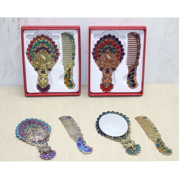 Tavuskuşu Ayna Ve Tarak Seti Küçük Boy Alk4990 - Lisinya