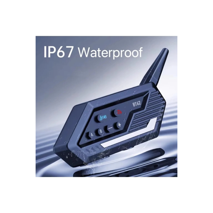 Bt62 Motosiklet Kask Kulaklığı Bluetooth Intercom 2 Intercom Bağlantılı - Lisinya