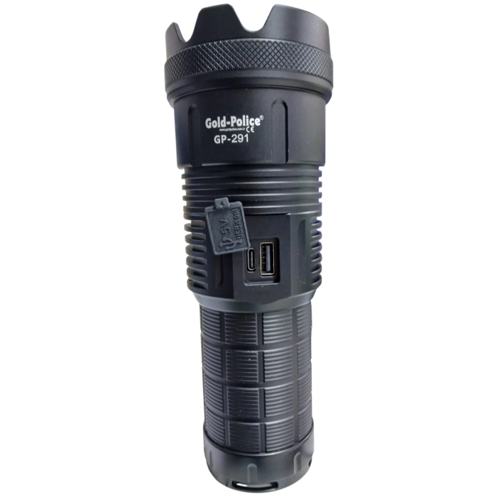 Gold Polıce Gp-291 Güçlü El Feneri 20,000 Lümen - Lisinya