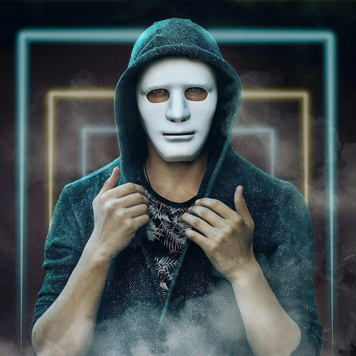 Beyaz Renk Hip Hop Anonim Jabbawockeez Dans Maskesi 18x19 Cm - Lisinya