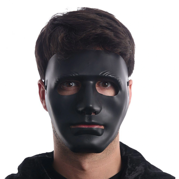 Siyah Renk Hip Hop Anonim Jabbawockeez Dans Maskesi 18x19 Cm - Lisinya