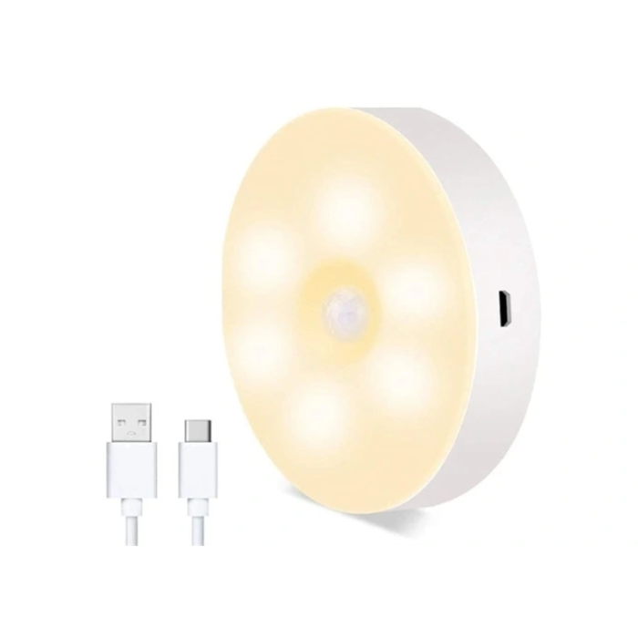 Hareket Sensörlü Usb Şarjlı Led Işık Lamba - Lisinya