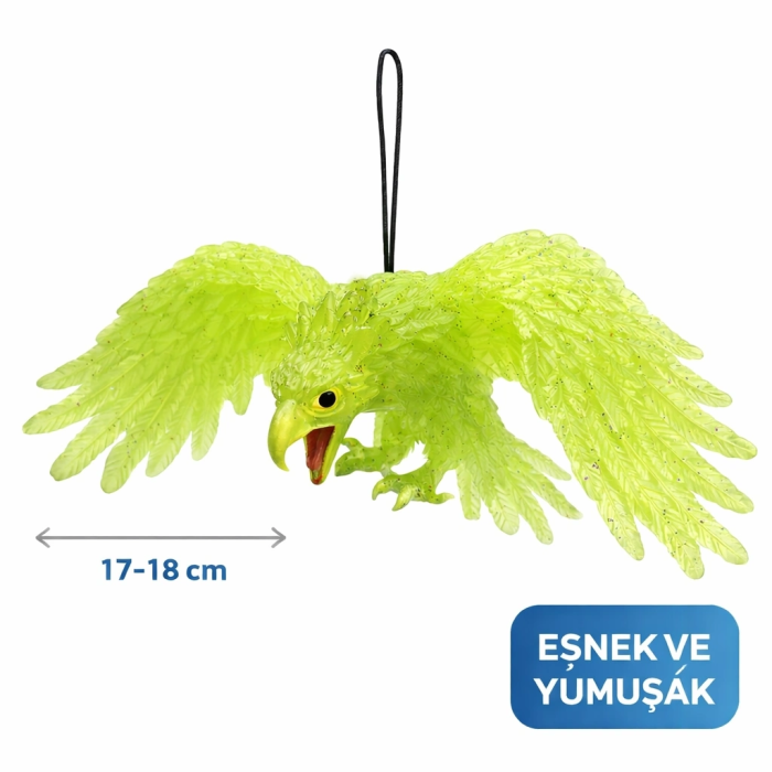 Asılabilir Lateks Kartal Dekor Süsü Yeşil 17-18 Cm - Lisinya