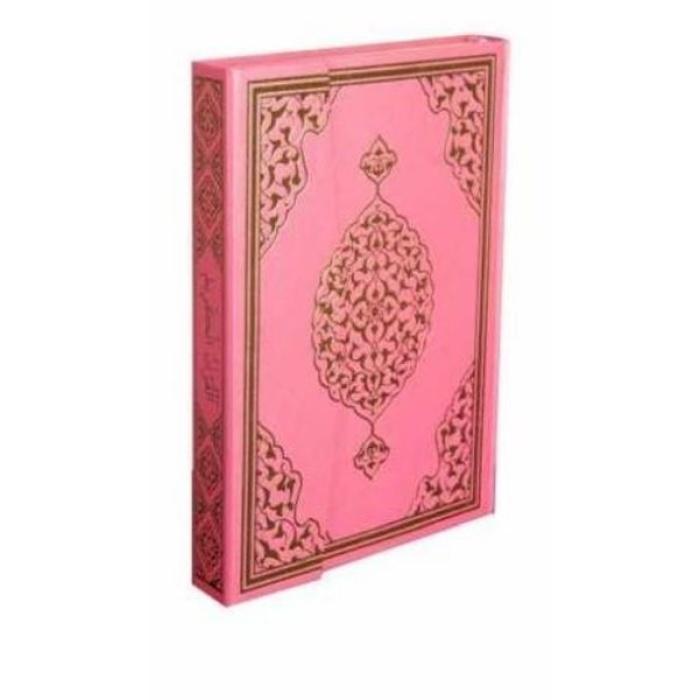 Kuranı Kerim Orta Boy Bilgisayar Hatlı Mühürlü Pembe