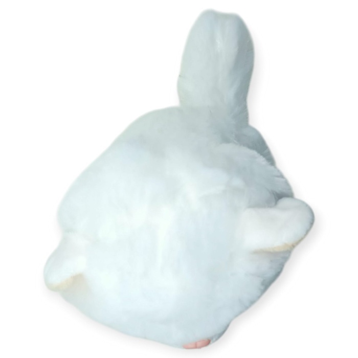 Sesli Peluş Kedi Van Kedisi 25 cm - Beyaz (Lisinya)