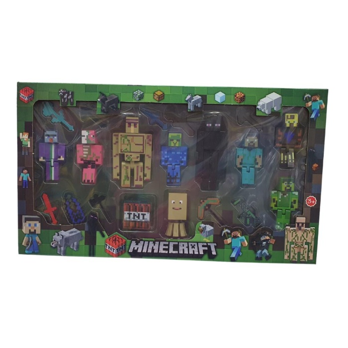 Minecraft 9 lu  Figür ve Aksesuarları  - 1995 (Lisinya)