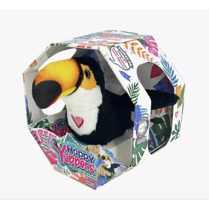 Peluş Ses Tekrarlı Hayvan Bileklik Aksesuar - Tukan Kuşu  (Lisinya)