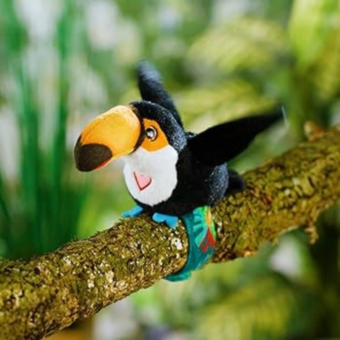 Peluş Ses Tekrarlı Hayvan Bileklik Aksesuar - Tukan Kuşu  (Lisinya)