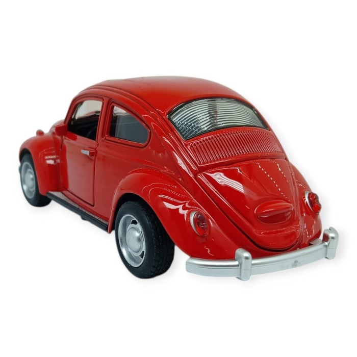 Sesli Işıklı Vosvos Araba 15 cm - 32111D - Kırmızı (Lisinya)