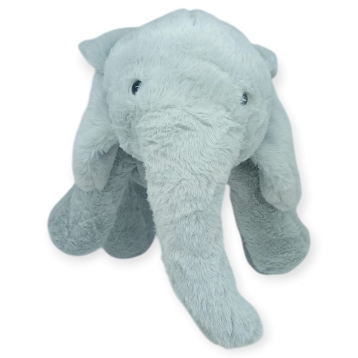 Peluş Sevimli Hayvanlar 65 cm Uyku Arkadaşım Fil - Gri (Lisinya)