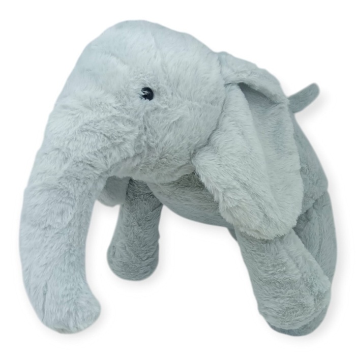 Peluş Sevimli Hayvanlar 65 cm Uyku Arkadaşım Fil - Gri (Lisinya)