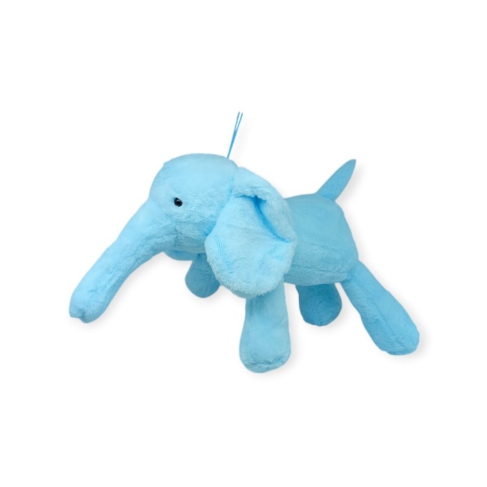 Peluş Sevimli Hayvanlar 65 cm Uyku Arkadaşım Fil - Mavi (Lisinya)