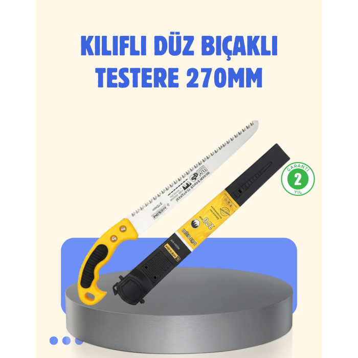 Kılıflı Budama Bahçe Testeresi 270 mm Düz Bıçaklı - Lisinya