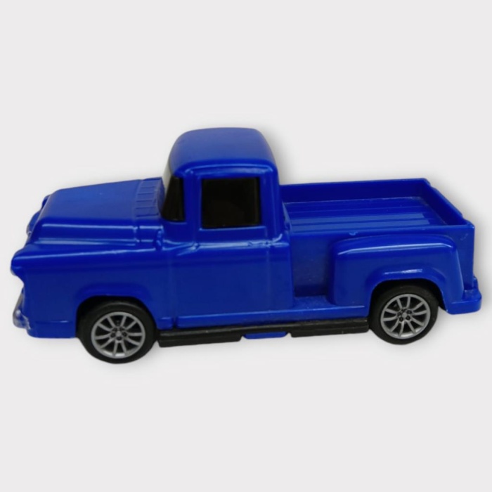 Çek Bırak Arabalar 10 Cm - Mavi Pick-Up (Lisinya)