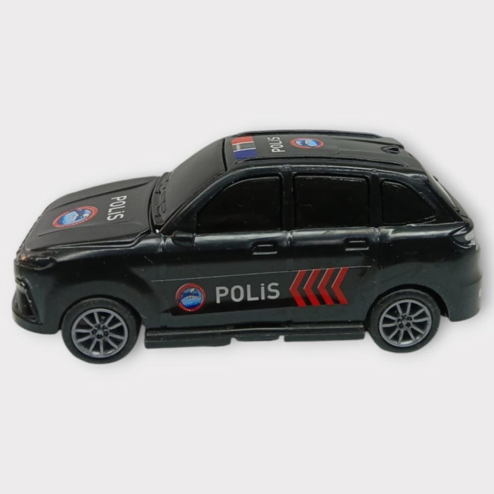 Çek Bırak TOGG Polis Arabası -Siyah Hatchback (Lisinya)