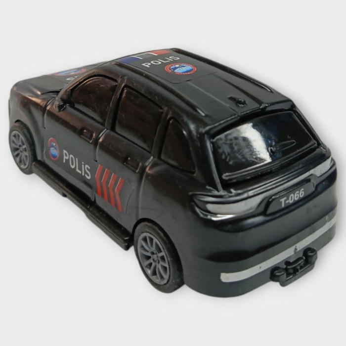 Çek Bırak TOGG Polis Arabası -Siyah Hatchback (Lisinya)