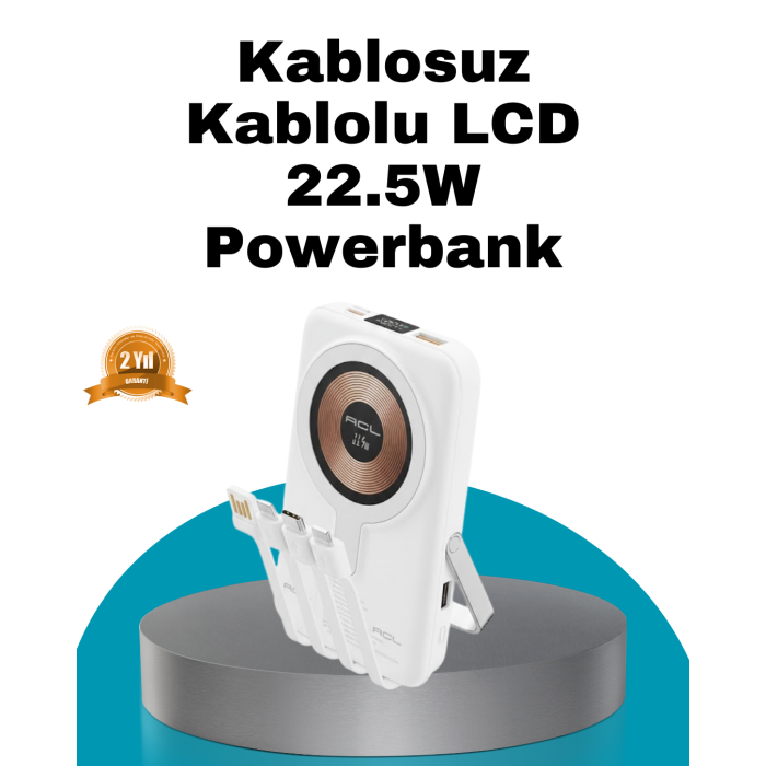 MagSafe Uyumlu Kablosuz Powerbank Hızlı Şarj Özellikli - Lisinya