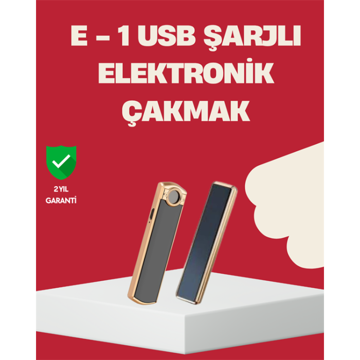 Rüzgar Geçirmez Elektronik Çakmak – Modern Tasarım, Metal Gövde - Lisinya