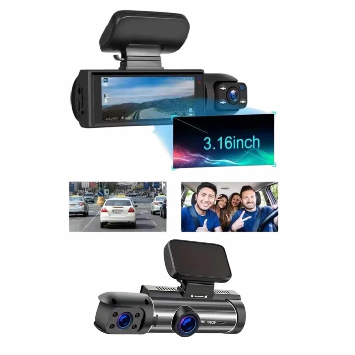 Sürüş Kamerası Video Kaydedici Hareket Algılama Gece Görüşlü - Lisinya