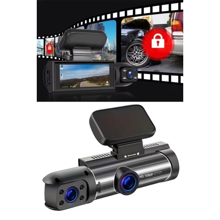 Çift Kameralı Araç Kamerası Ön ve Arka Kameralı - Lisinya