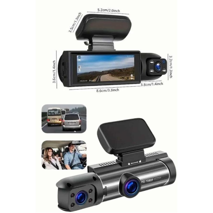 Çift Kameralı Araç Kamerası Ön ve Arka Kameralı - Lisinya