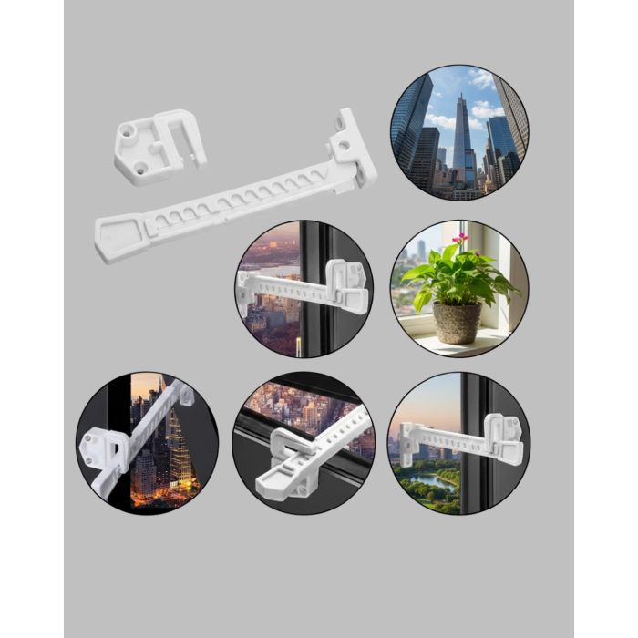 Kolay Montajlı Pencere Açılma Sınırlayıcı 2’li Set - Lisinya