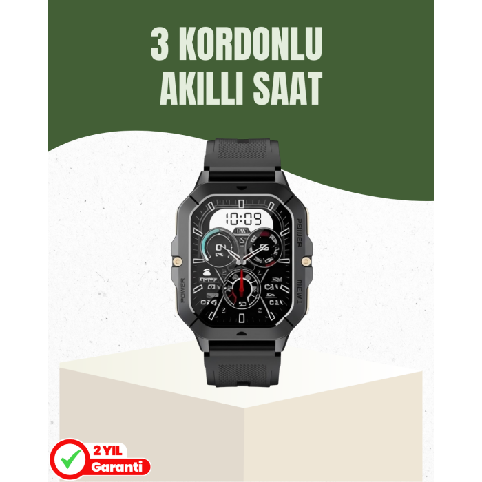 Şık ve Hafif Akıllı Saat Spor ve Günlük Kullanım - Lisinya