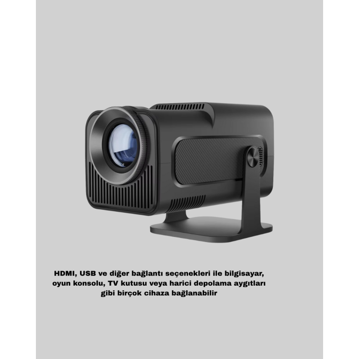 Akıllı Projeksiyon Cihazı HDMI USB Bağlantılı Taşınabilir Enerji Tasarruflu - Lisinya