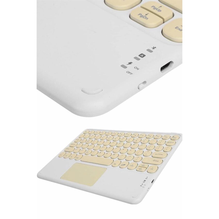 Profesyonel Wifi Q Klavye Bluetooth Klavye Touchpad 10.8 Inç - Lisinya
