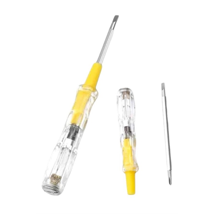 Çift Uçlu Kontrol Kalemi Elektrik Test Kalemi Şeffaf - Lisinya