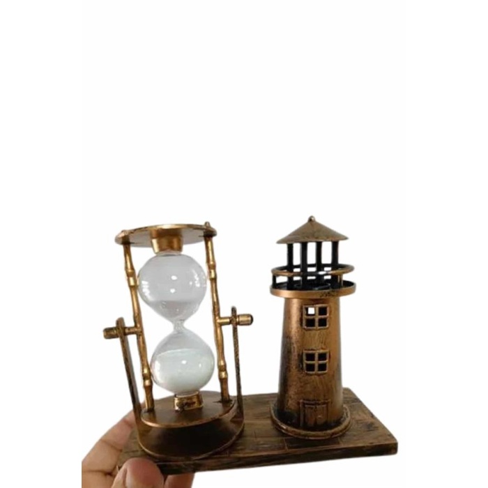 Eyfel Kulesi ve Deniz Feneri Dekoratif Masa Biblosu Hediyelik - Lisinya