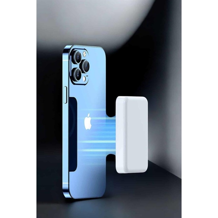 5000 Mah İOS Uyumlu Magsafe Kablosuz Şarj Hızlı Şarj Desteği - Lisinya