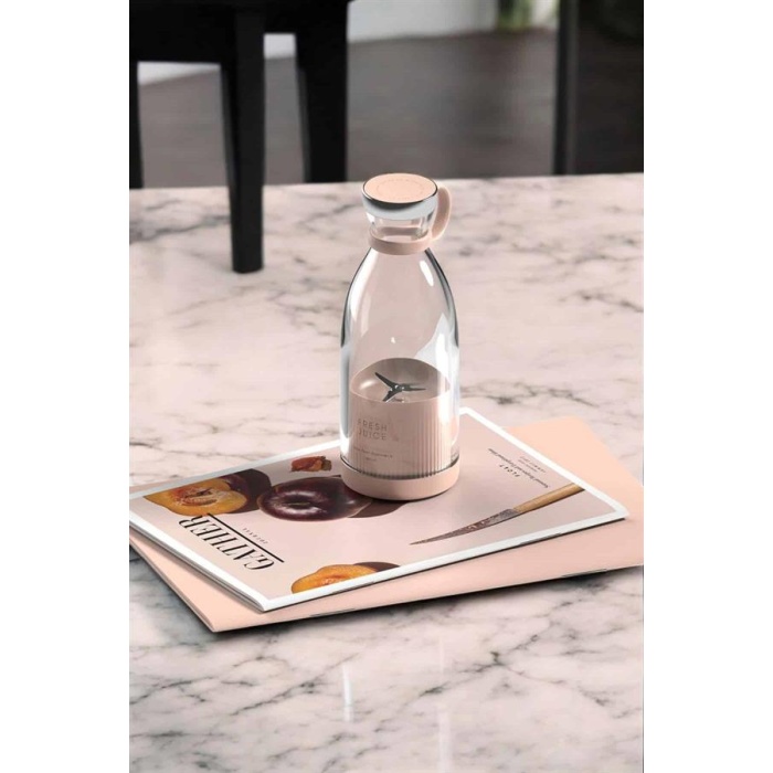 Bardak Blender Smoothie Meyve Sıkacağı Şarjlı Cam Taşınabilir - Lisinya