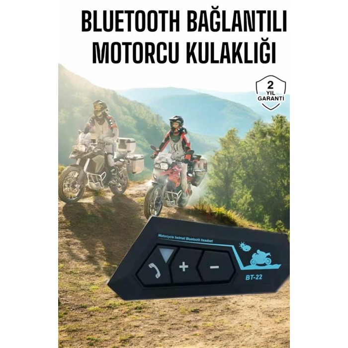 İnterkom Intercom Kask Kulaklık Bt22 Bluetooth Motosiklet Kulaklık 5.0 Bluetooth - Lisinya