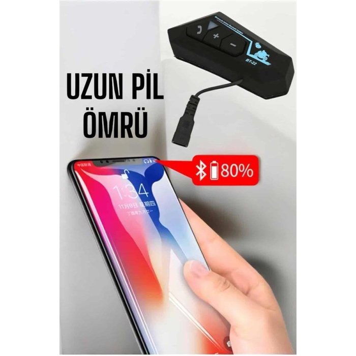 İnterkom Intercom Kask Kulaklık Bt22 Bluetooth Motosiklet Kulaklık 5.0 Bluetooth - Lisinya