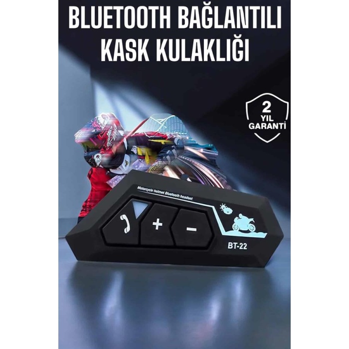 Kask Kulaklık Bluetooth Motosiklet Kulaklık Intercom Su Geçirmez - Lisinya