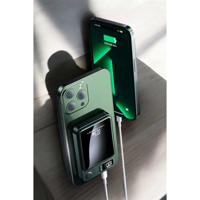 Pratik ve Taşınabilir 10.000 mAh Wireless Powerbank Hızlı Şarj Avantajı - Lisinya