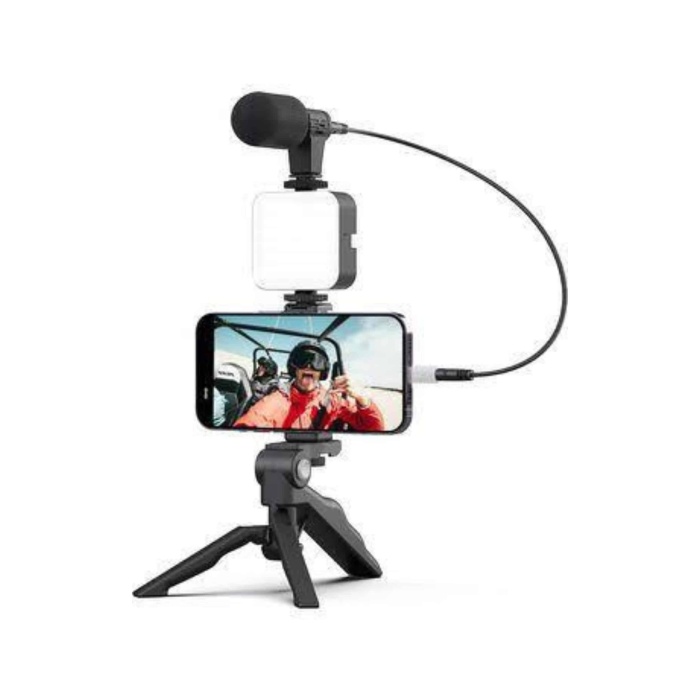 Video Making Kit Telefon Tutucu Vlog Video Mini Led Işıklı - Lisinya