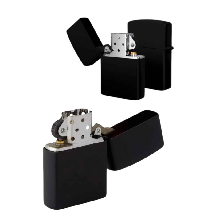 Erkeklere Özel Hediyelik Eşya Zippo Metalik Benzinli Çakmak Doldurulabilir - Lisinya